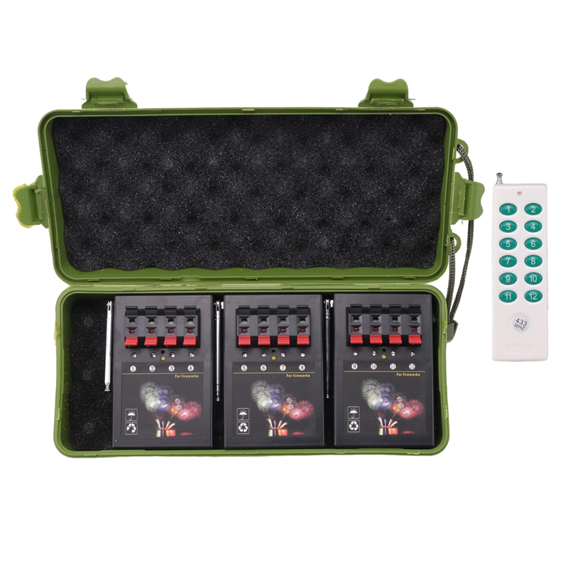 Firing System Machine 12 Cue Channel Cold Pyro Pyrotechnic Display Fuse Cracker Firework Artifice Cake Shell