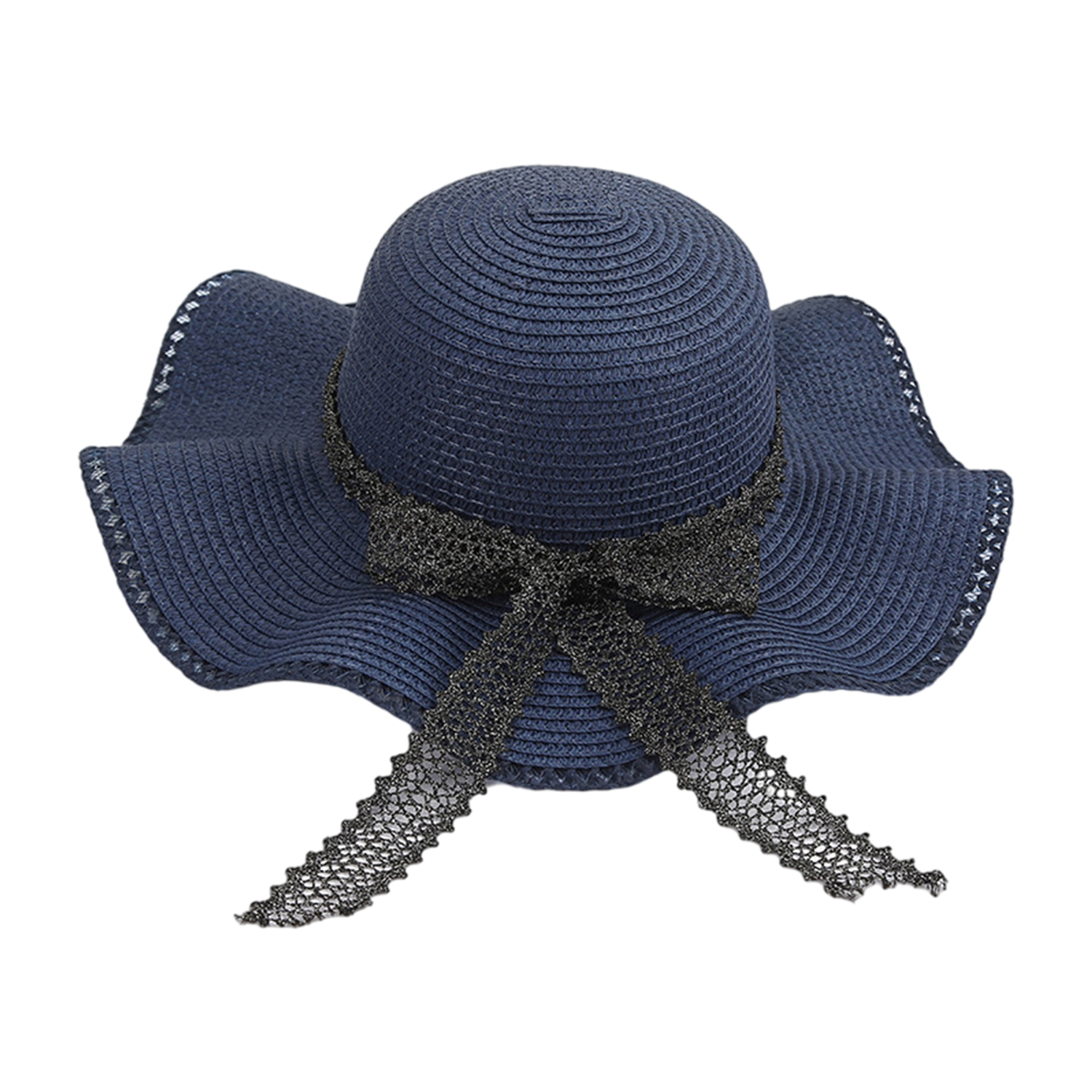 Women Cap Foldable Bow Decoration 