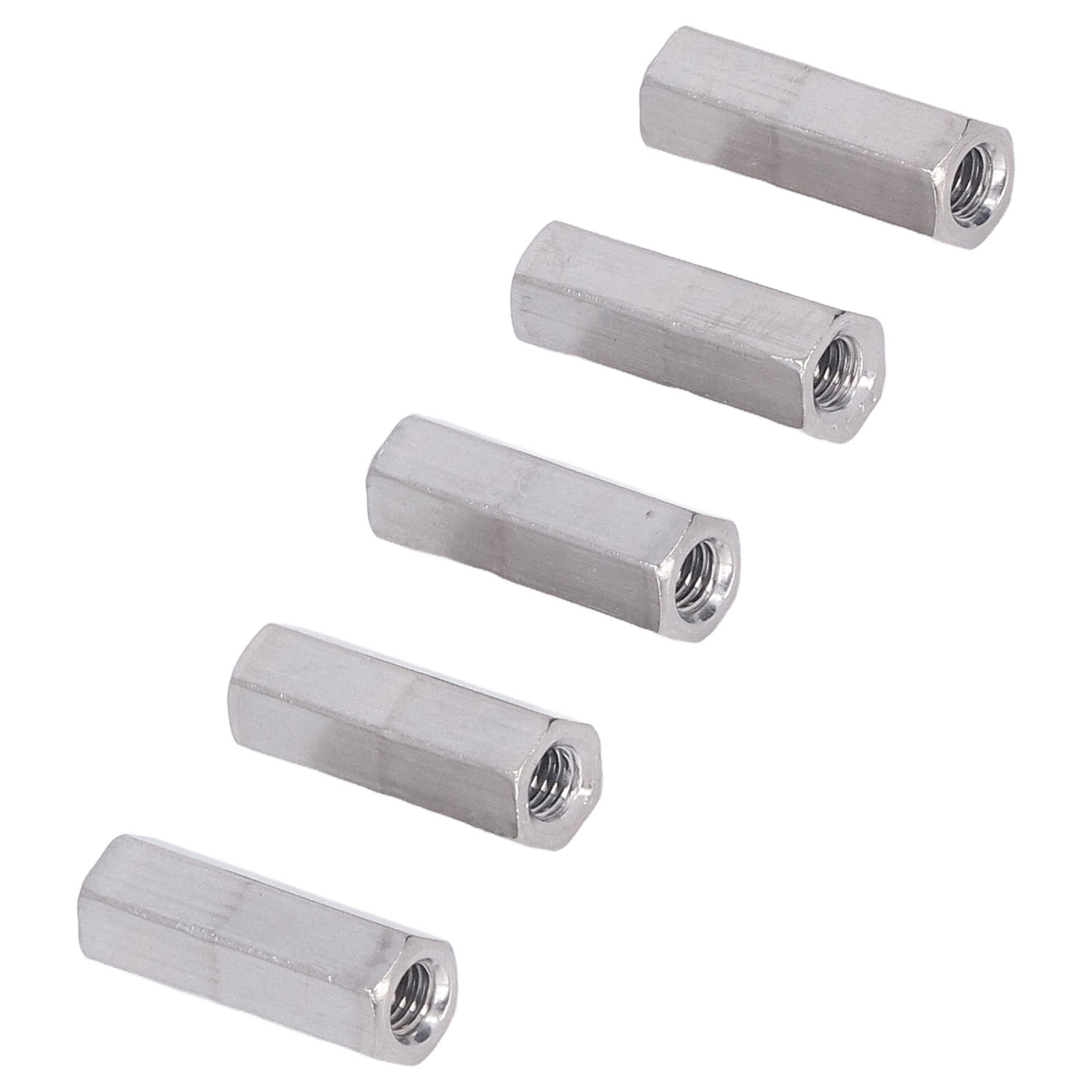 Hex Coupling Nut, Threaded Rod Connector Corrosion Resistance M6x1 for Machine Screws. 