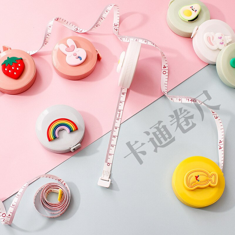 1pcs Tape Measure Portable Fan 1.5m Feet Double Size Measuring Tape. 
