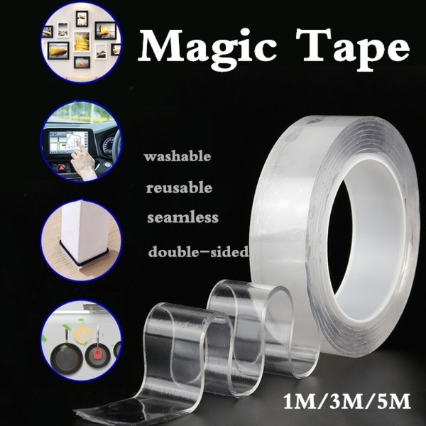 1M length 1 CM width Nano Magic Double Side Adhesive Tape Nano Magic Double Side Adhesive Tape