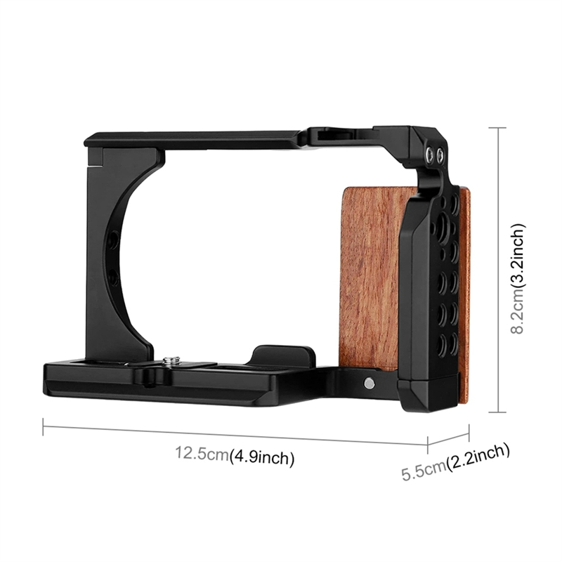 PULUZ 1 PCS Replacement Parts Accessories for Sony ZV-E10 SLR Camera Aluminum Alloy Rabbit Hutch Digital Camera Multi-Function Protection Rabbit Hutch. 