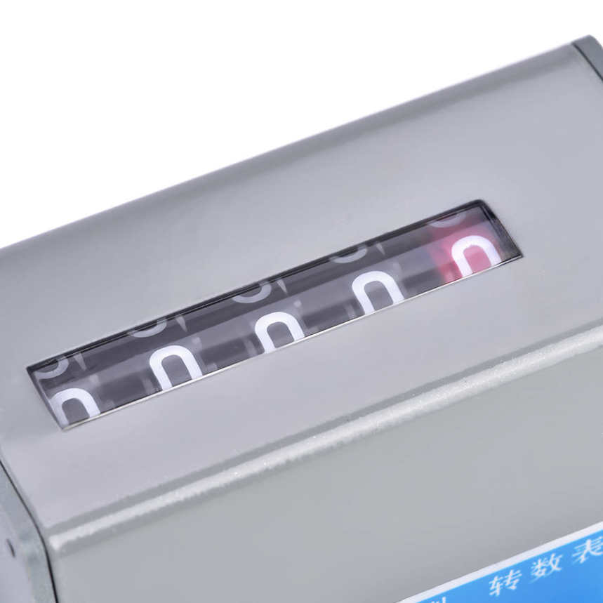 NEW 75-I 5 Digits Display Mechanical Resettable Rotary Revolution Counter. 