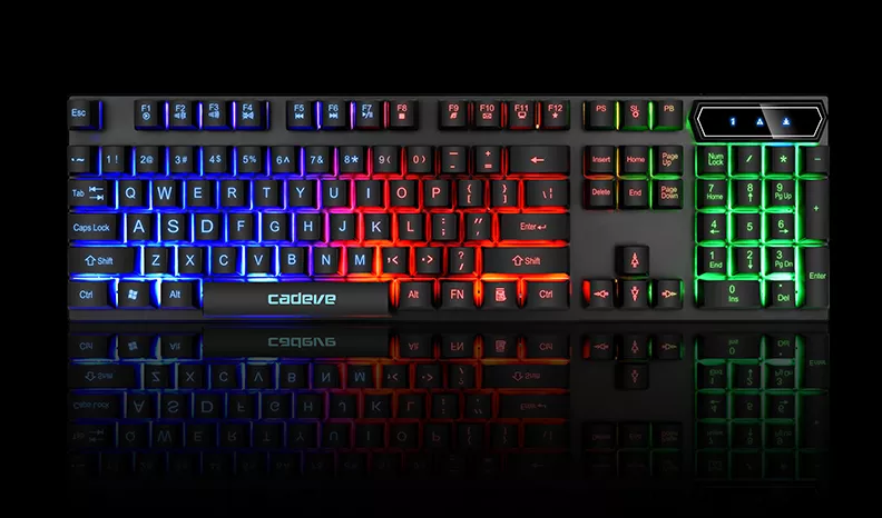 High-Performance - Gaming keyboard cadeve vr6 rgb keyboard rgb lighting backlit gaming keyboard - Effortless Usage. 
