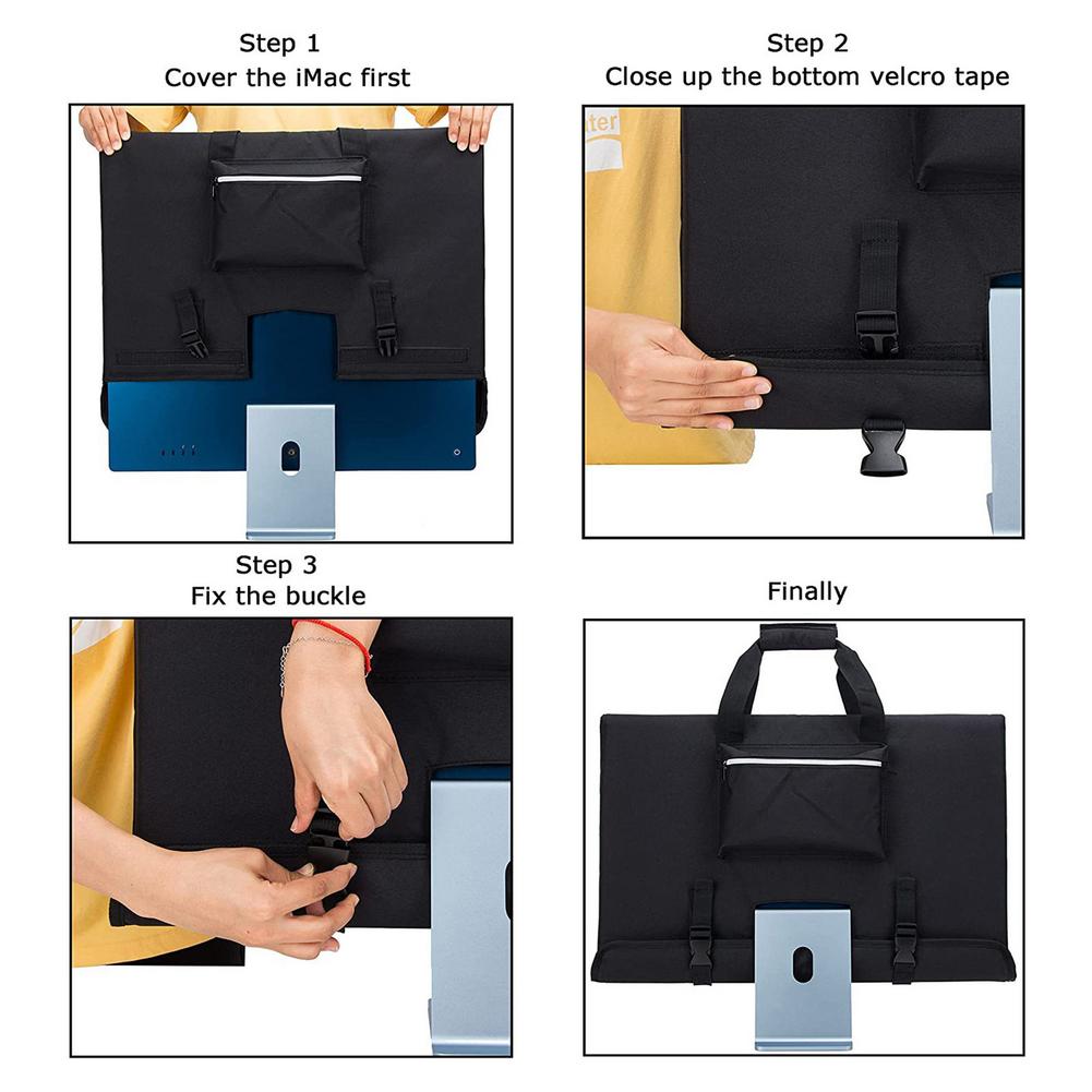 Case For Desktop Computer Carrying Case Computer Monitor Covers Waterproof Travel Storage Bag With Handle Strap. 