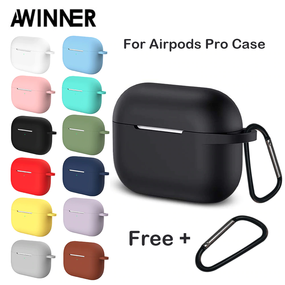 Silicone Case Cover for Apple AirPods Pro Shockproof Protective