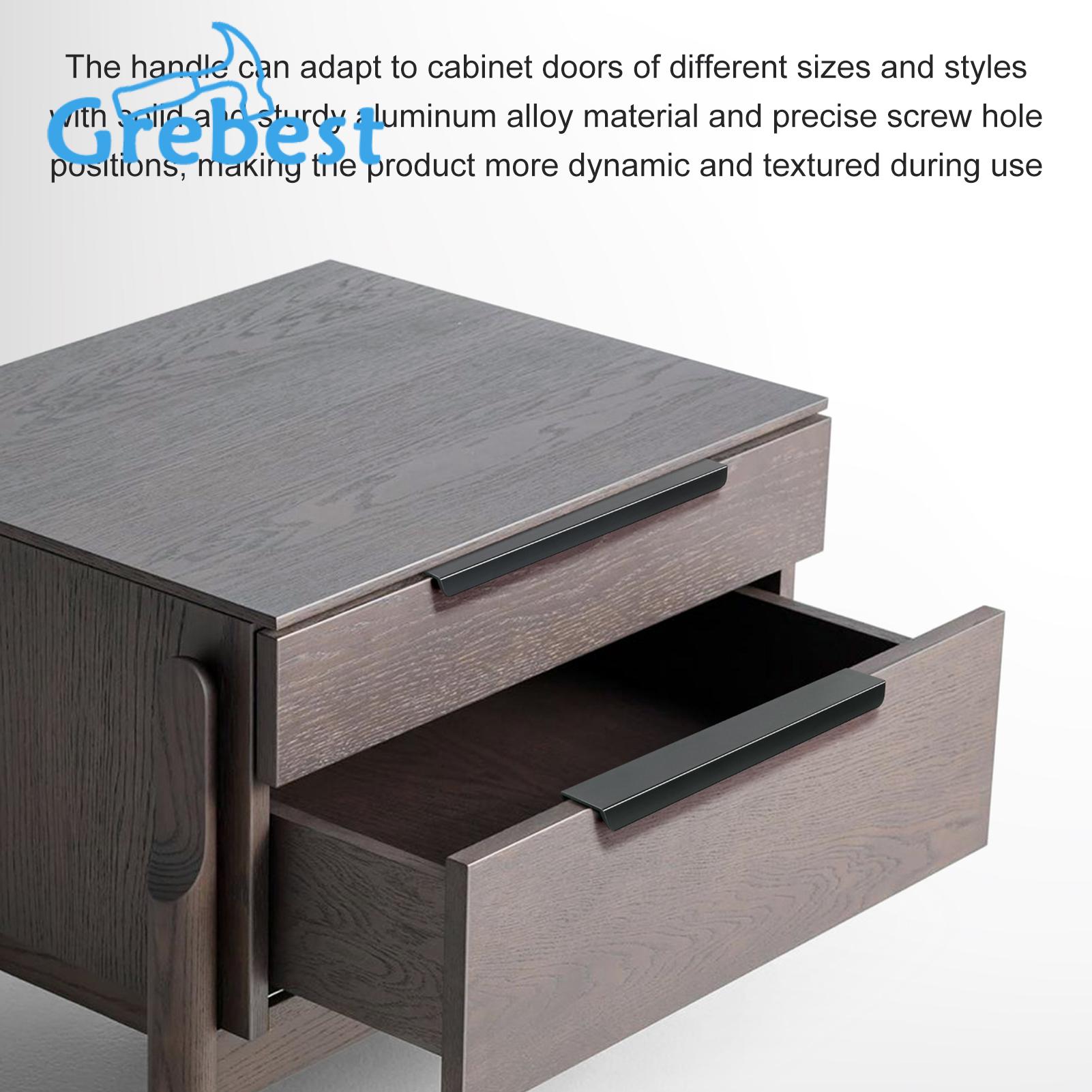 Door Handles 4pcs Concealed Hidden Cupboard Handles Polished Surface Simple Installation Invisible Furniture Finger Edge Pulls Cabinet Drawer Handles. 