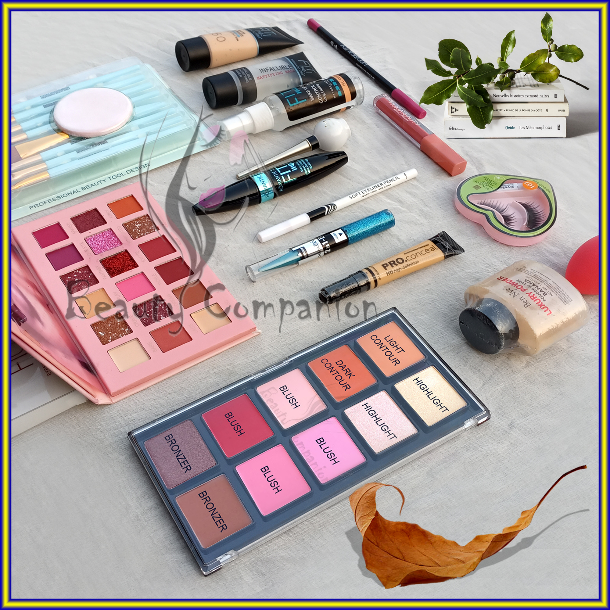 Professional, Qualityful, Full Coverage Makeup Set (Bundle Of 23 PCS). 