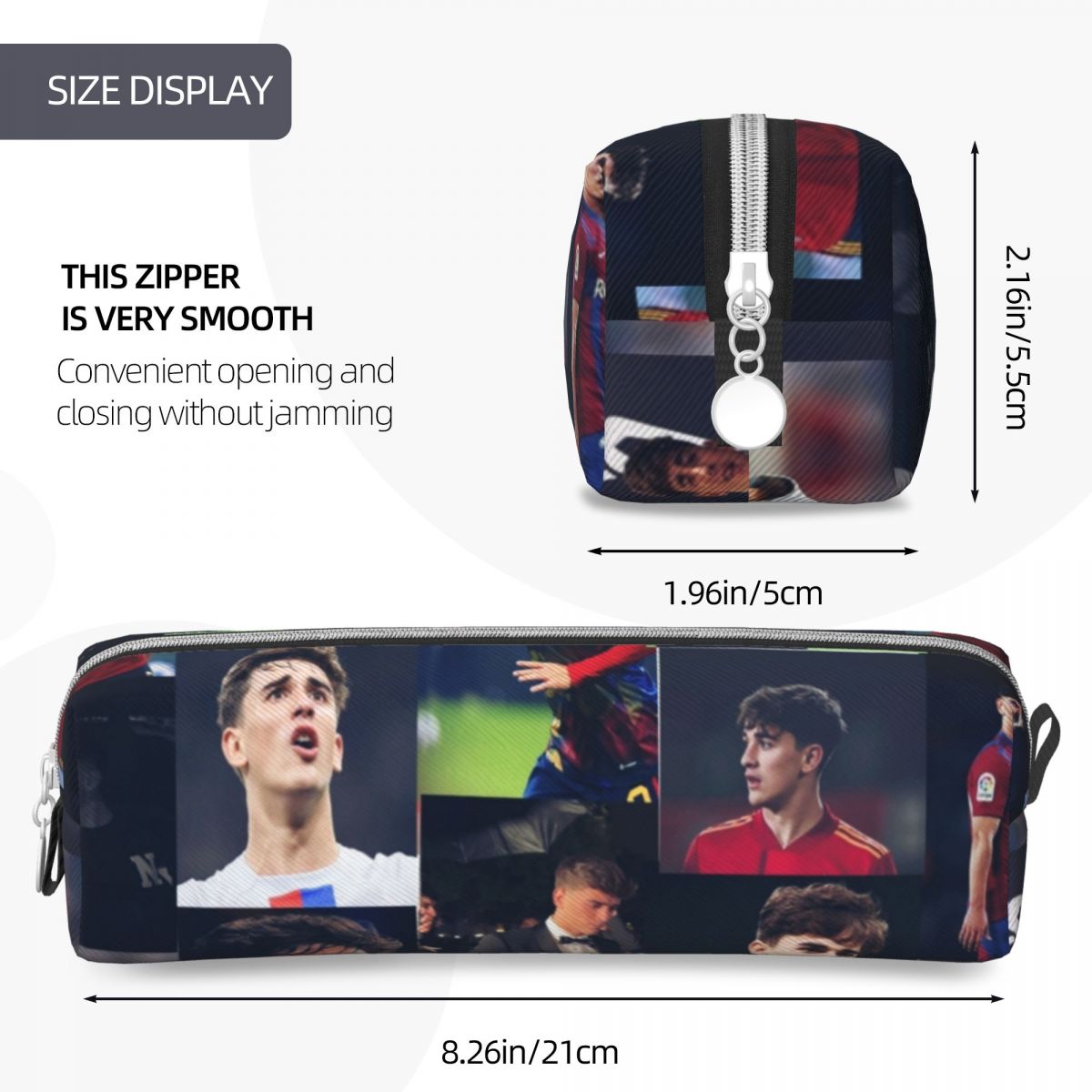 Pablo Gavi Best Cover Pencil Case Fashion Sport Spain Football Pen Box Bag Student Large School Supplies Gift Pencil Pouch. 
