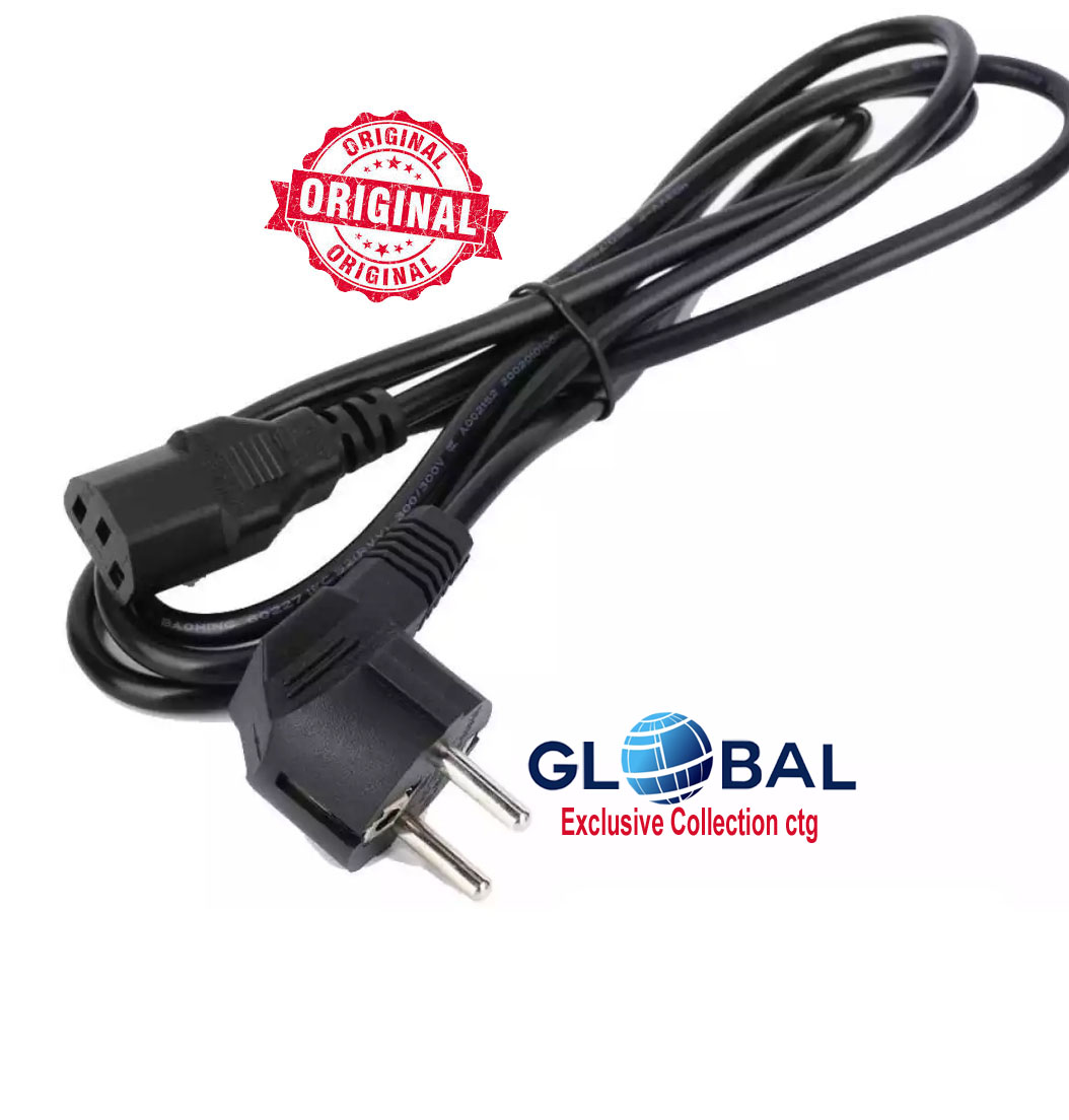 2 Pin Plug Ac Power Cord Heavy duty for multipurpose use. 3 feet long , Appliance Power Cable cord EU Standard 3 Prongs. 