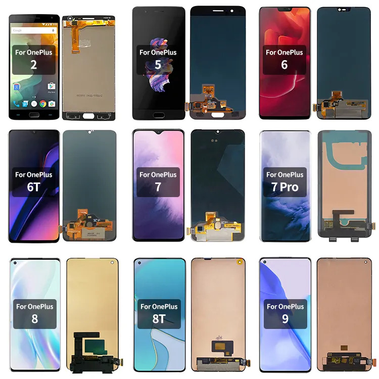 6.55'' For OnePlus 9R 8T 5G LE2101 LE2100 KB2001 KB2000 KB2003 KB2005 LCD Display Touch Screen Digitizer Assembly For OnePlus 9R 8T IPS - (no Fingerprint). 