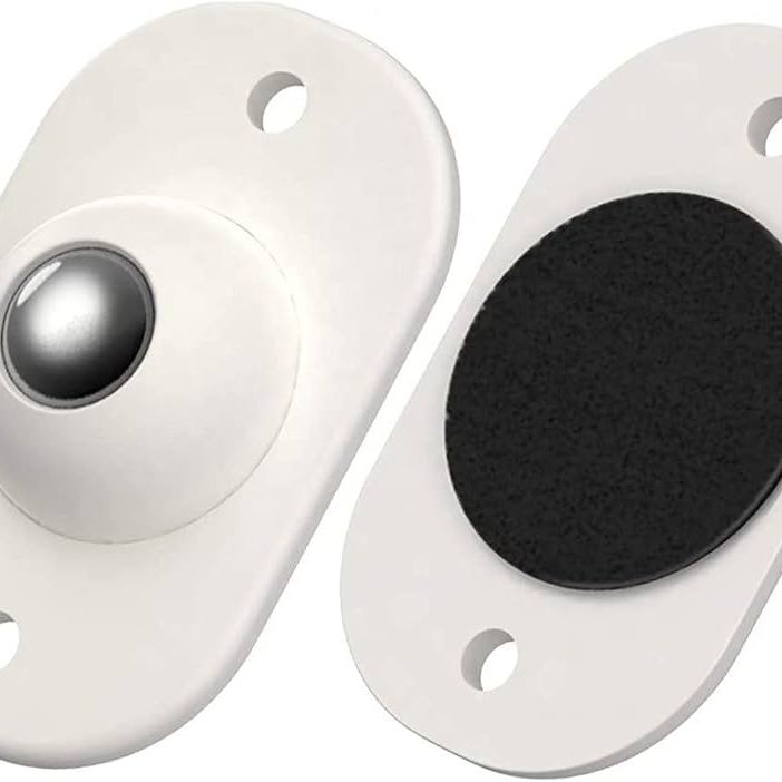 4x self-adhesive mini pasta swivel caster, universal caster under storage box. 