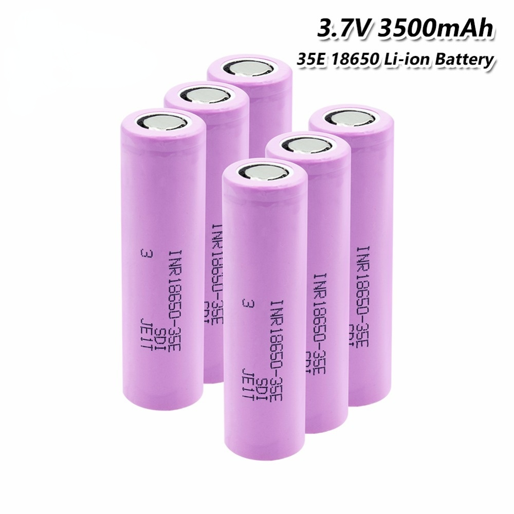Unleash the Power Original 18650 Lithium Battery 35E: 3500mAh 3.7V 25A High Capacity for Electric Tools and Devices
