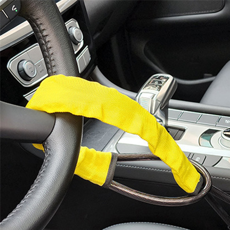 Car Security Anti Theft Lock Anti-Theft Device Steering Wheel Locks for Car SUV Cart Vehicle Red. 