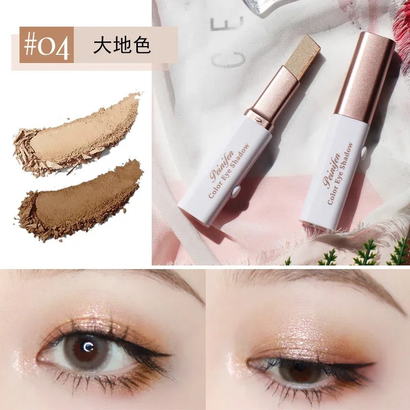 Double Color Glitter Eye Shadow Stick: 2-in-1 Matte & Gradient Waterproof Stereo Eyeshadow Pallete Pen for Gorgeous Eye Makeup. Enjoy effortless application and long-lasting wear with our unique blend of matte and glitter shades, creating a seamless gradi. 