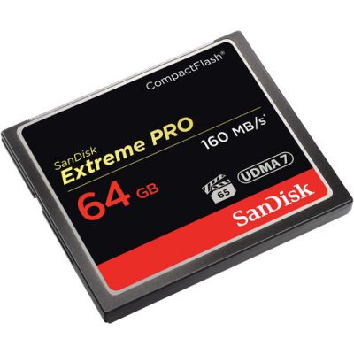 SanDisk 64GB 160MB/s Extreme PRO Compact Flash High-Speed 4K Video UDMA 7 CF Memory Card. 