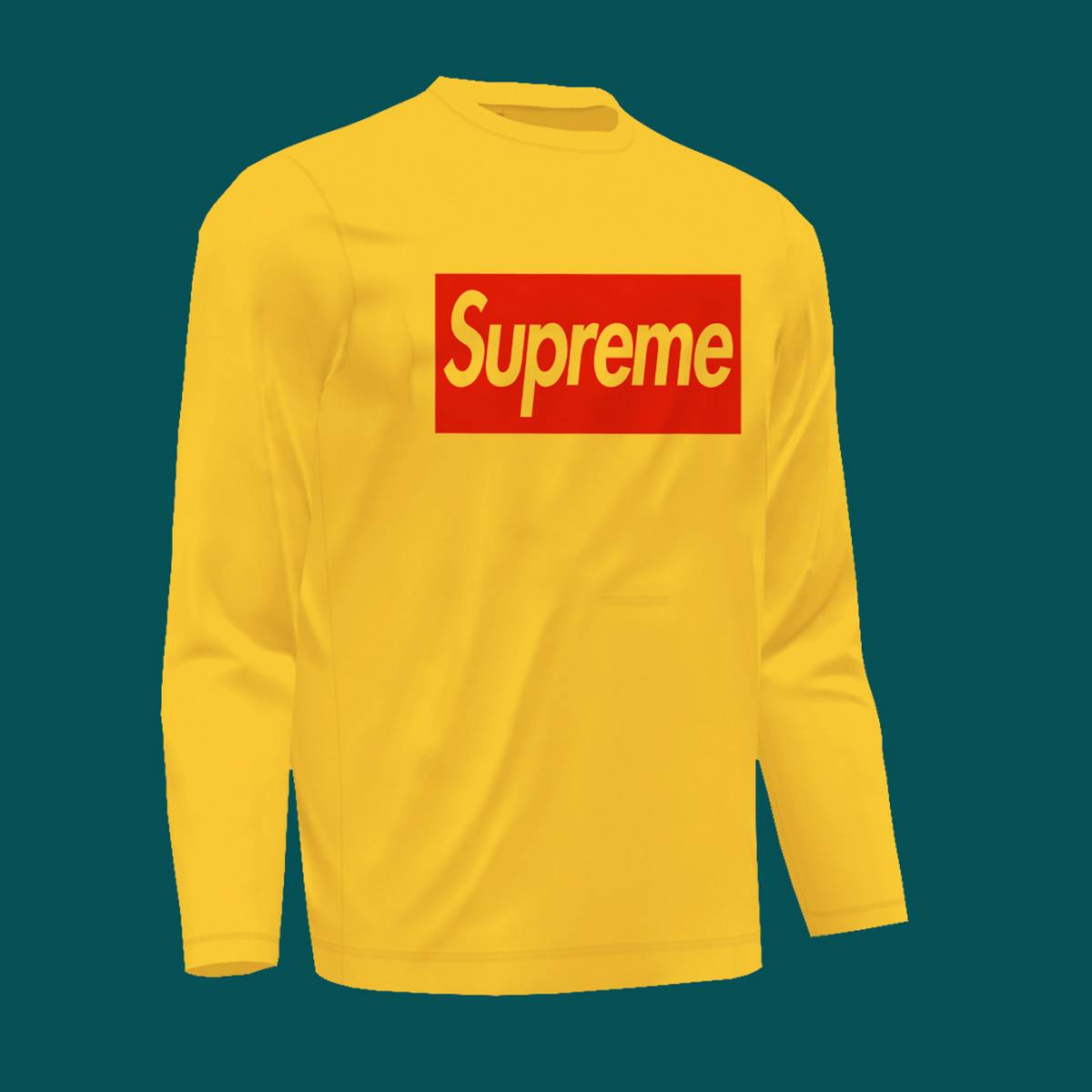 supreme yellow long sleeve