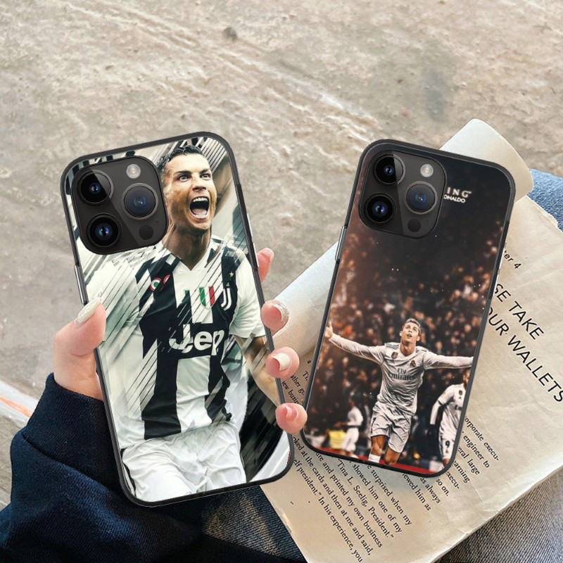 CR7 Cristiano Ronaldo Phone Case For iPhone 15 14 13 12 11 X XR XS XSMAX 8 7 Plus Mini Pro Max Soft Black Phone Cover. 
