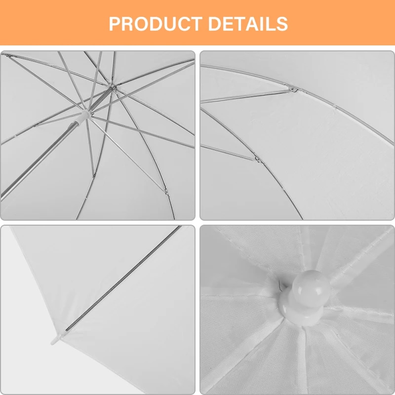 31.5/80 Diameter White Soft Translucent Umbrella Lights Diffusion Photo Umbrellas For Camera Video Photo Studio Photography. 