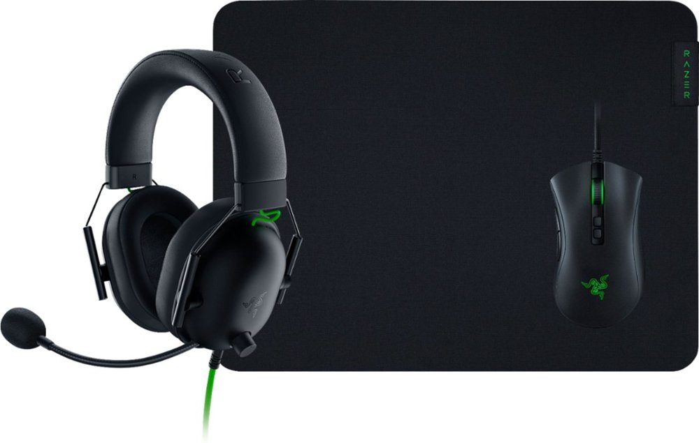 Razer Battle Bundle - DeathAdder V2 -BlackShark V2 X- Gigantus V2 M - Black. 