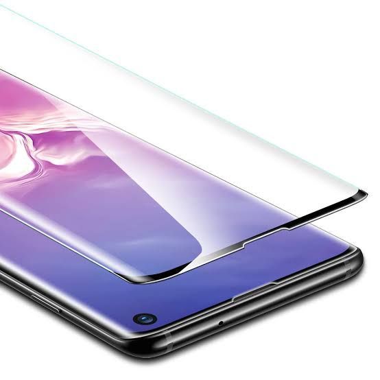 Tempered Glass for Samsung Galaxy S10 Plus Advanced Border-less Full Edge to Edge UV Screen Protector with installation kit. 