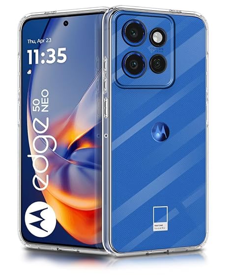 Motorola Edge 50 Neo 5G Transparent Soft & Flexible TPU Mobile Back Cover. 
