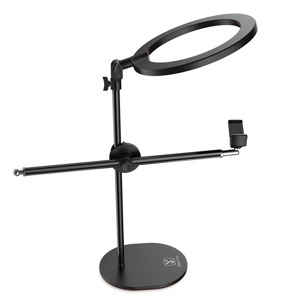 Monopod Mount Bracket with LED Light with Phone Holder for Nail Art