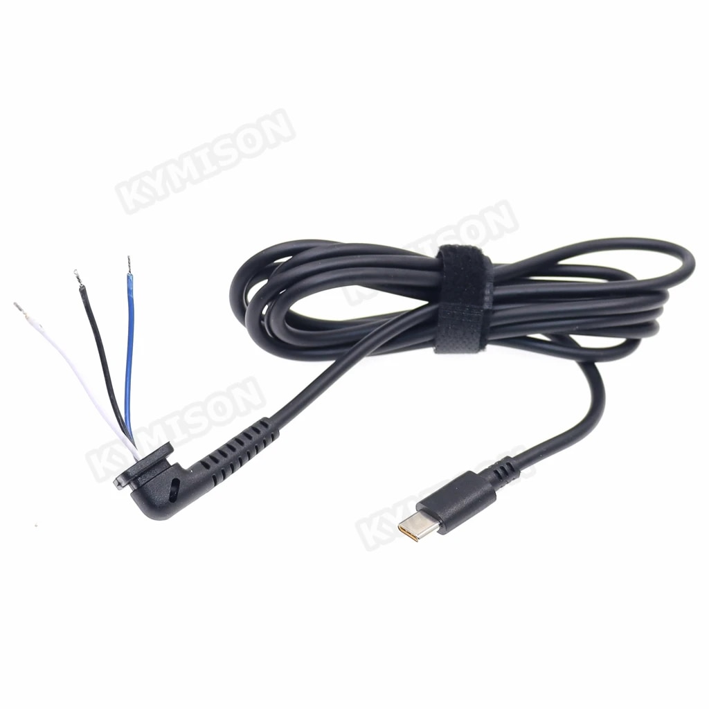 USB Type C Charging Cable DC Jack Plug Power Adapter Cable For Lenovo Laptop 45w 65w Adapter USB C Power Connector Cord 1.8m. 
