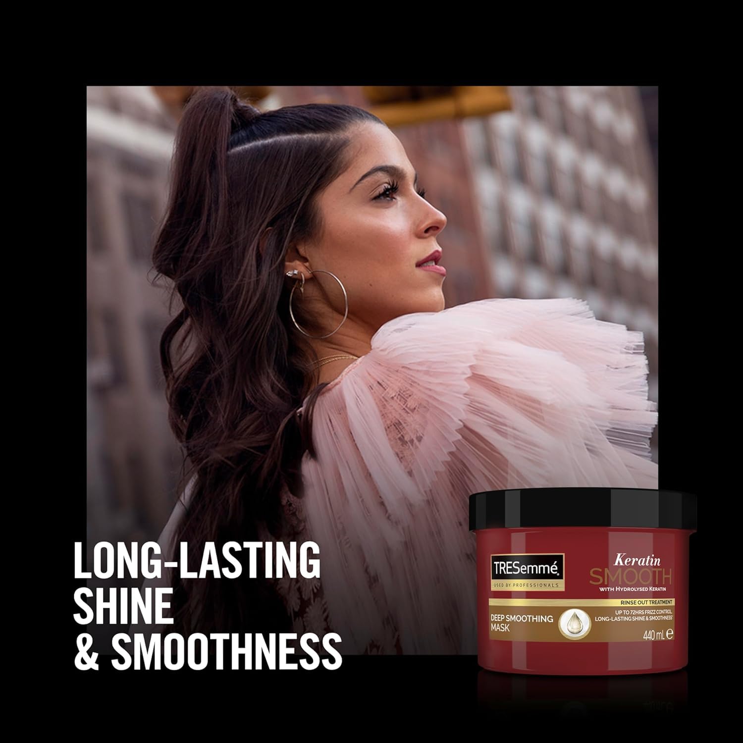 TRESemme Keratin Smooth Deep Smoothing Mask 440ml Rinse-out Hair Treatment with Hydrolysed Keratin for soft, shiny, frizz-free Hair. 