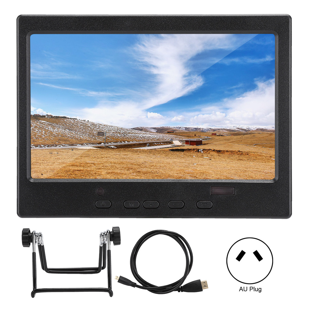 7in TFT LCD Display Screen 1024x600 16:9 300cd m Display Fit for Raspberry Pi 4B 100-240V(AU Plug ). 