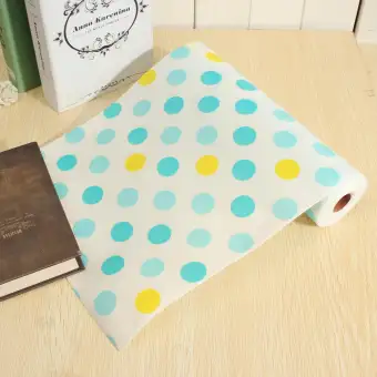 Contact Paper Color Dot Drawer Liner Mat Kitchen Placemat Shelf