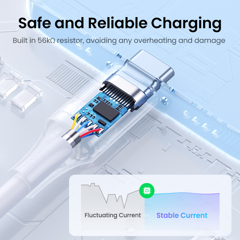 UGREEN 60116 USB-A 2.0 to  USB-C Cable Nickel Plating  1m (Black)# US287 - Function: Charging & Data Sync - Speed up to 480Mbps -  3A fast charge - Support QC3.0/AFC/FCP - Wire core: Tin-plated copper. 