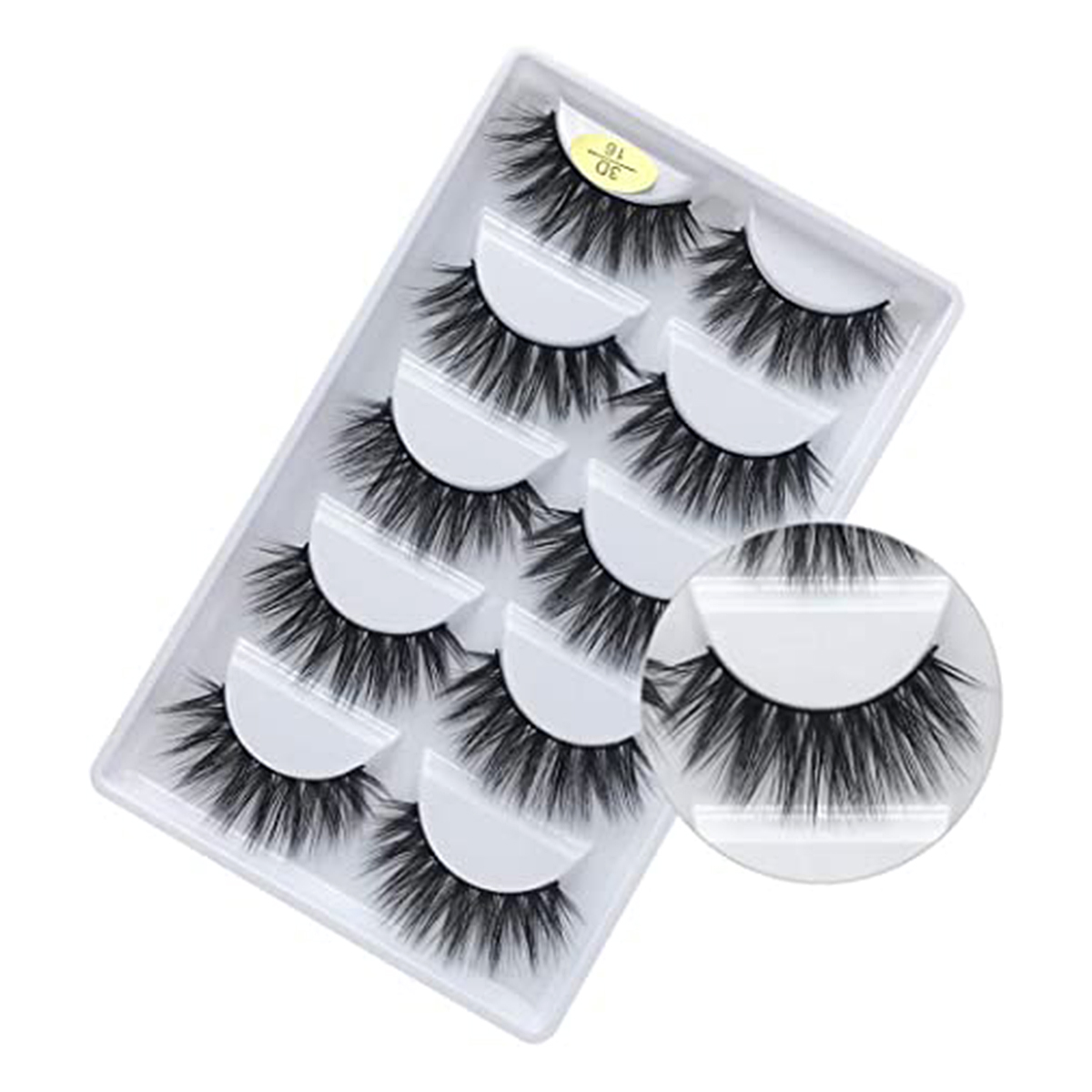 5pairs 3D curling eye lash set