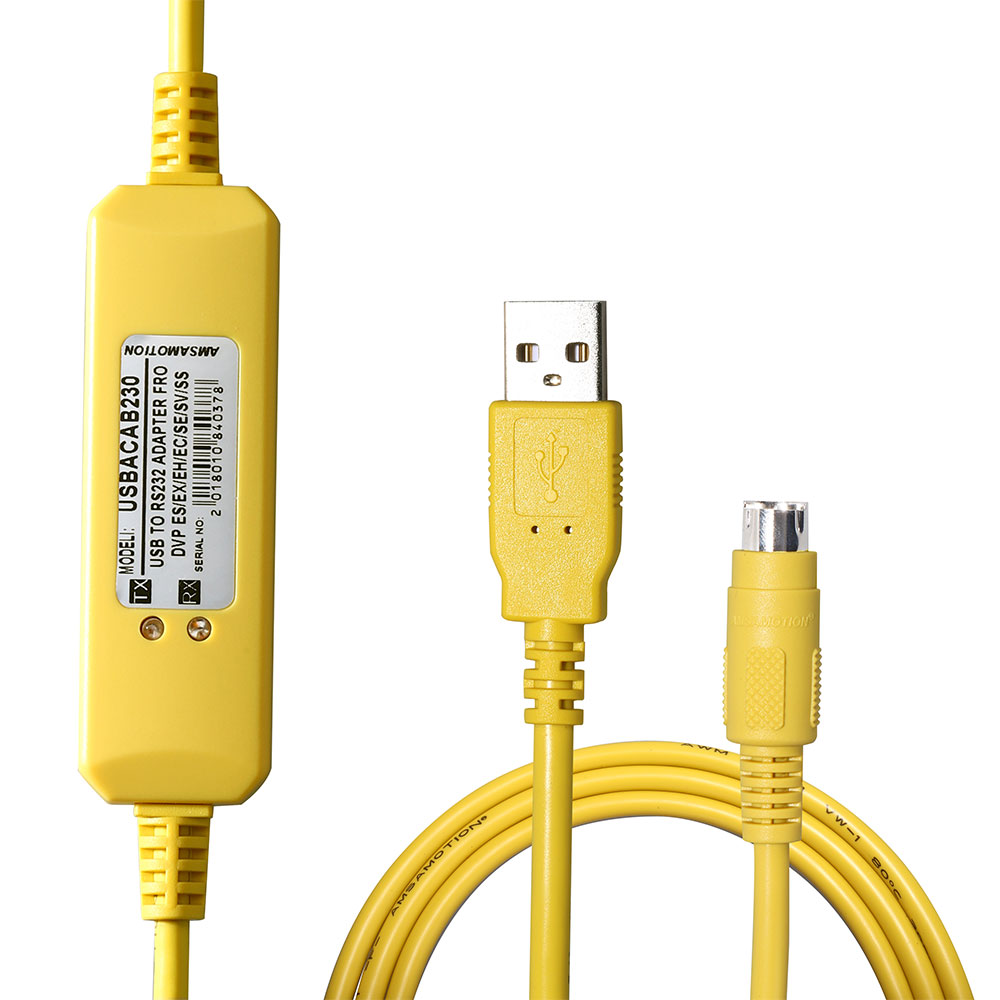 USBACAB230 For Delta DVP XINJE PLC 14SS211R Programming Cable USB TO RS232 Adapter USB-DVP For Xinje PLC XC/XD/XE Data Line. 