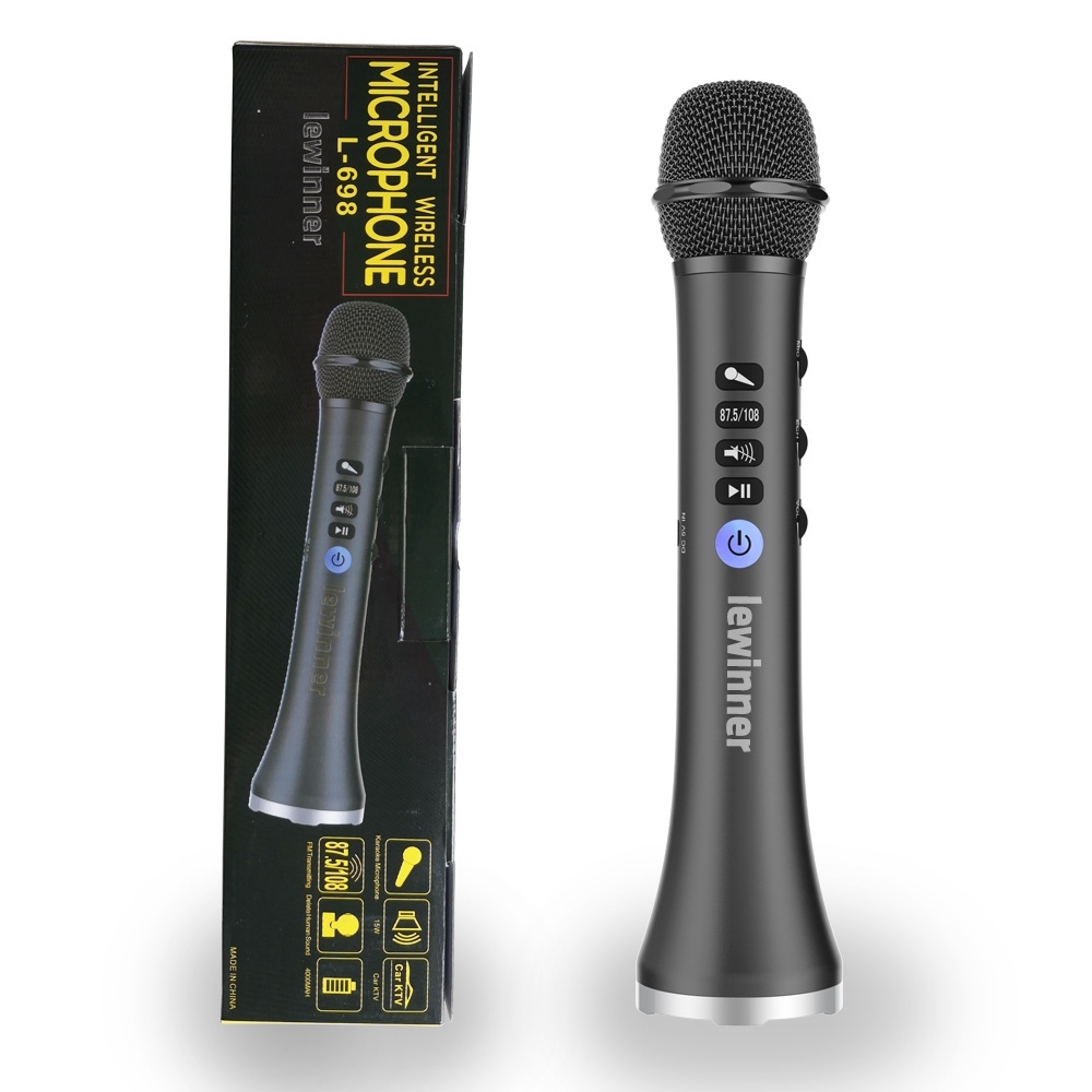 L-698 Karaoke Microphone with Bluetooth Speaker. 
