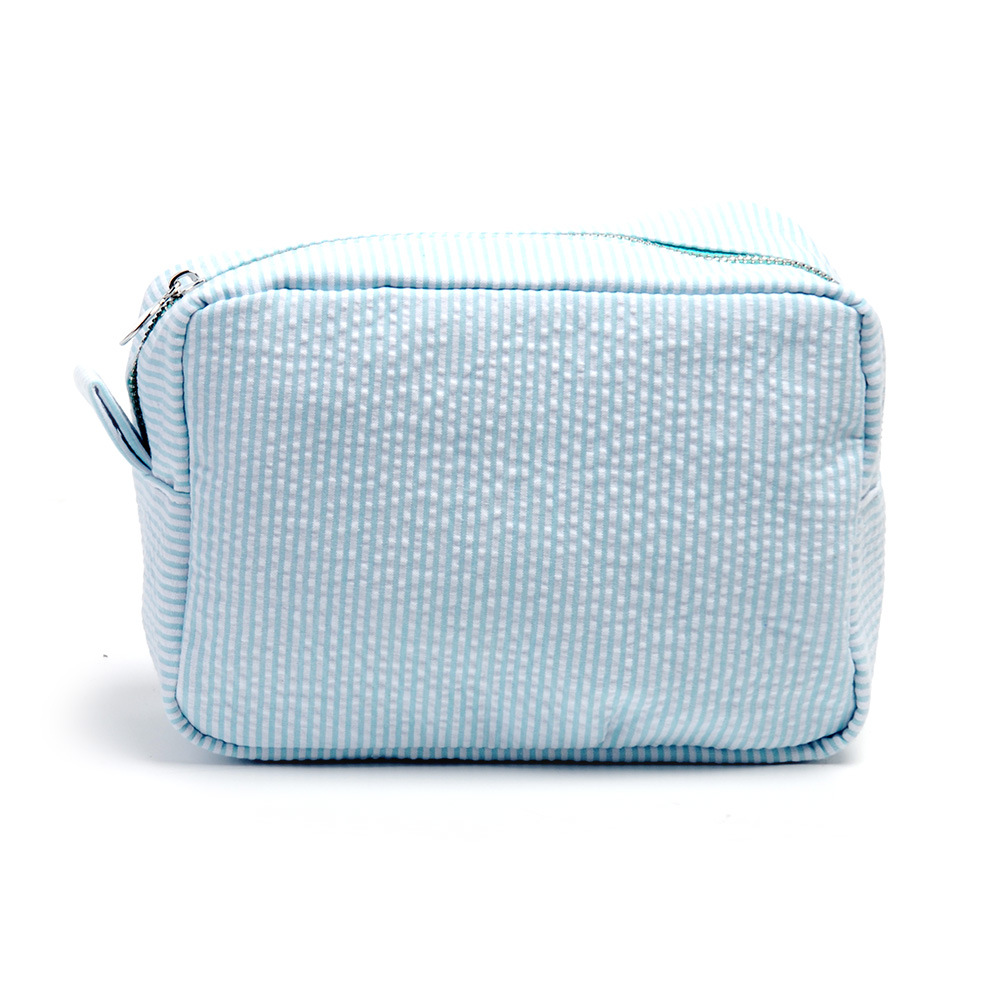 2024 European and American seersucker cosmetic bag clutch bag Indian Mississippi popular grooming bag travel storage bag