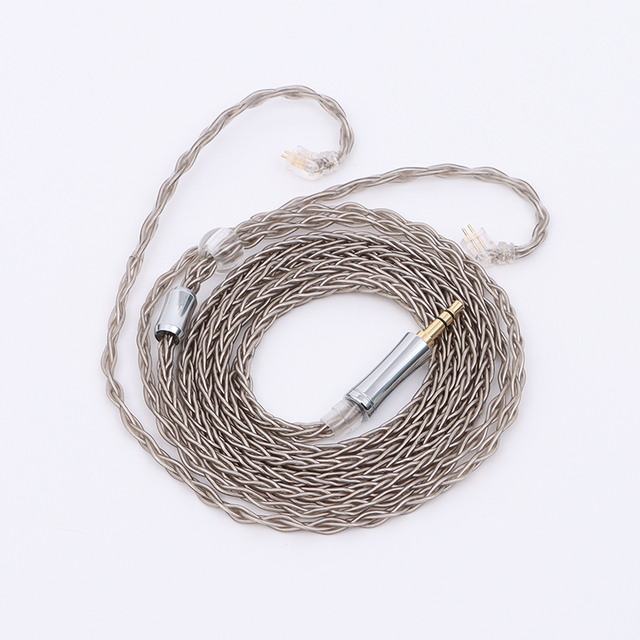 Xinhs 8 Core 2.5/3.5/4.4mm Silver Plated Earphone Upgrade Cable With Mmcx/2pin/qdc/tfz. 