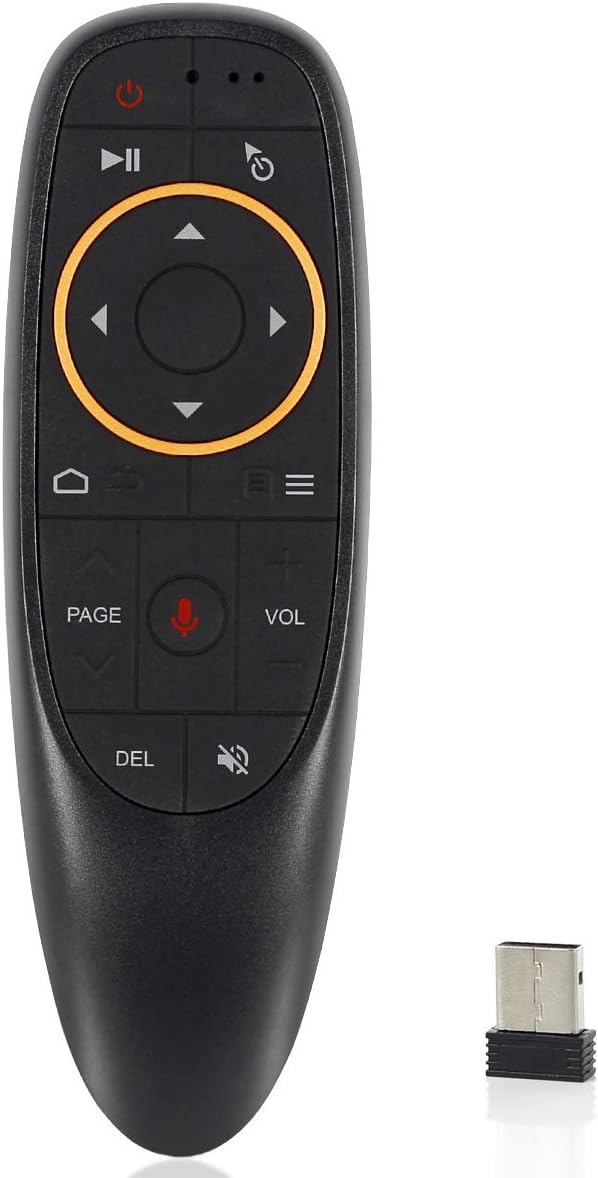 G10S Air Mouse Voice Remote Control 2.4G Wireless Remote Control with Gyroscope for Windows PC Smart TV Android TV Box Laptop Android Box. 