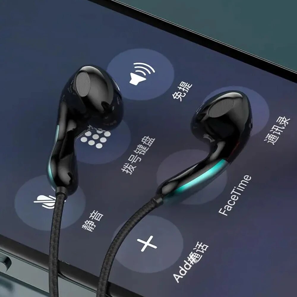 USB C Headphones Type C Wired Earbuds with Microphone Remote Control Noise Cancelling Earphones for Android Samsung Xiaomi. 