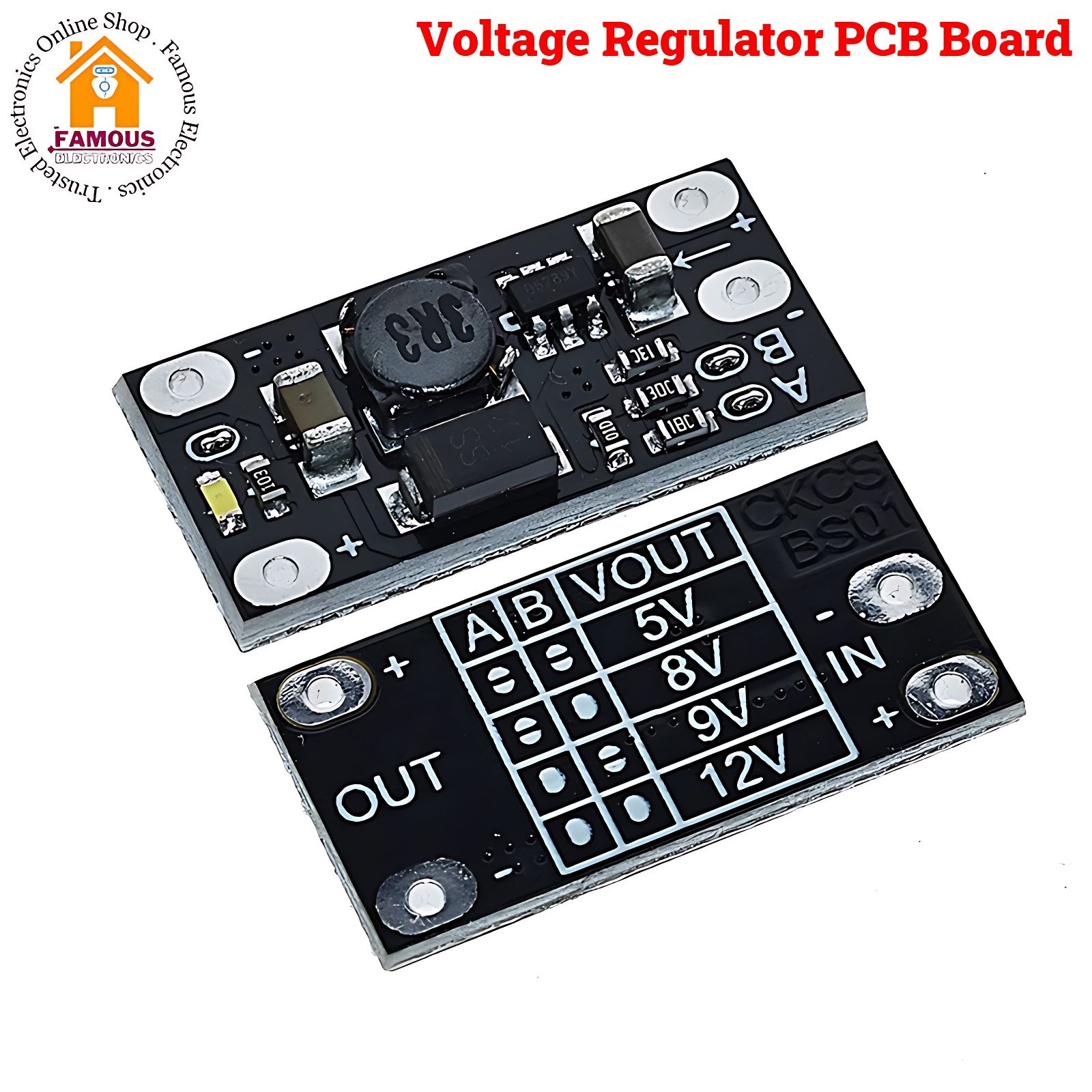 Mini DC-DC Boost Step Up 3V 3.2V 3.3V 3.7V 5V 9V to 12V Voltage Regulator PCB Board Module Can Set 5V/ 8V/ 9V - Compact DC-DC Converter. 