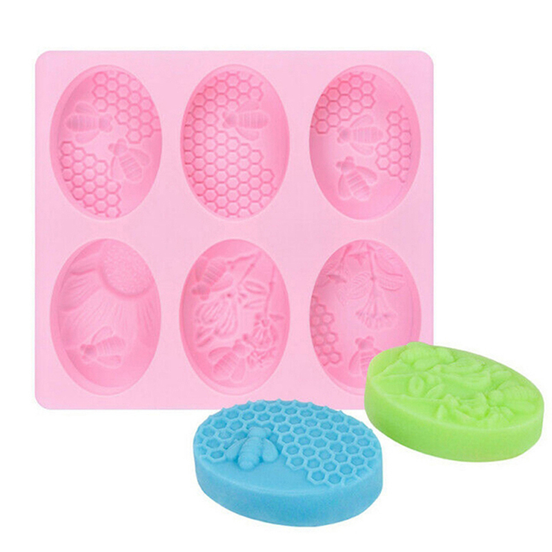 Soap Molds Bee Shape Handmade Soap Mold Unique Soap Making Craft Tools Demoo. 