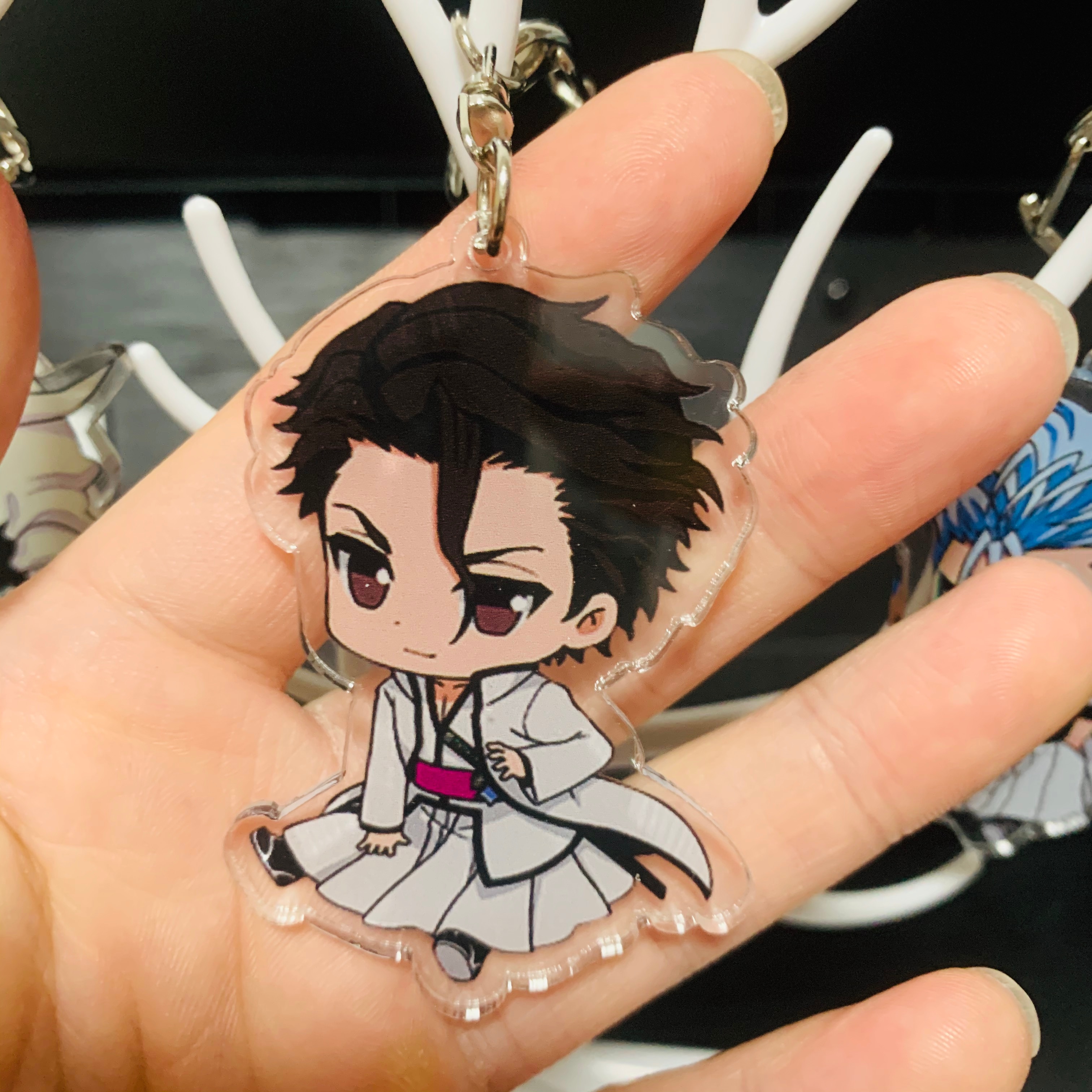 Hot Anime BLEACH Character Model Aizen Sousuke Ulquiorra cifer Grimmjow Jeagerjaques Acrylic Keychains Fans Christmas Gifts. 