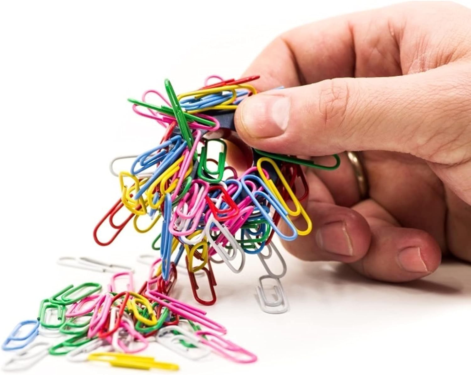 Office Stationery Set Map Push Pins  Paper Clips  Paper Binder Clips  Rubber Bands with Organized Box for. 