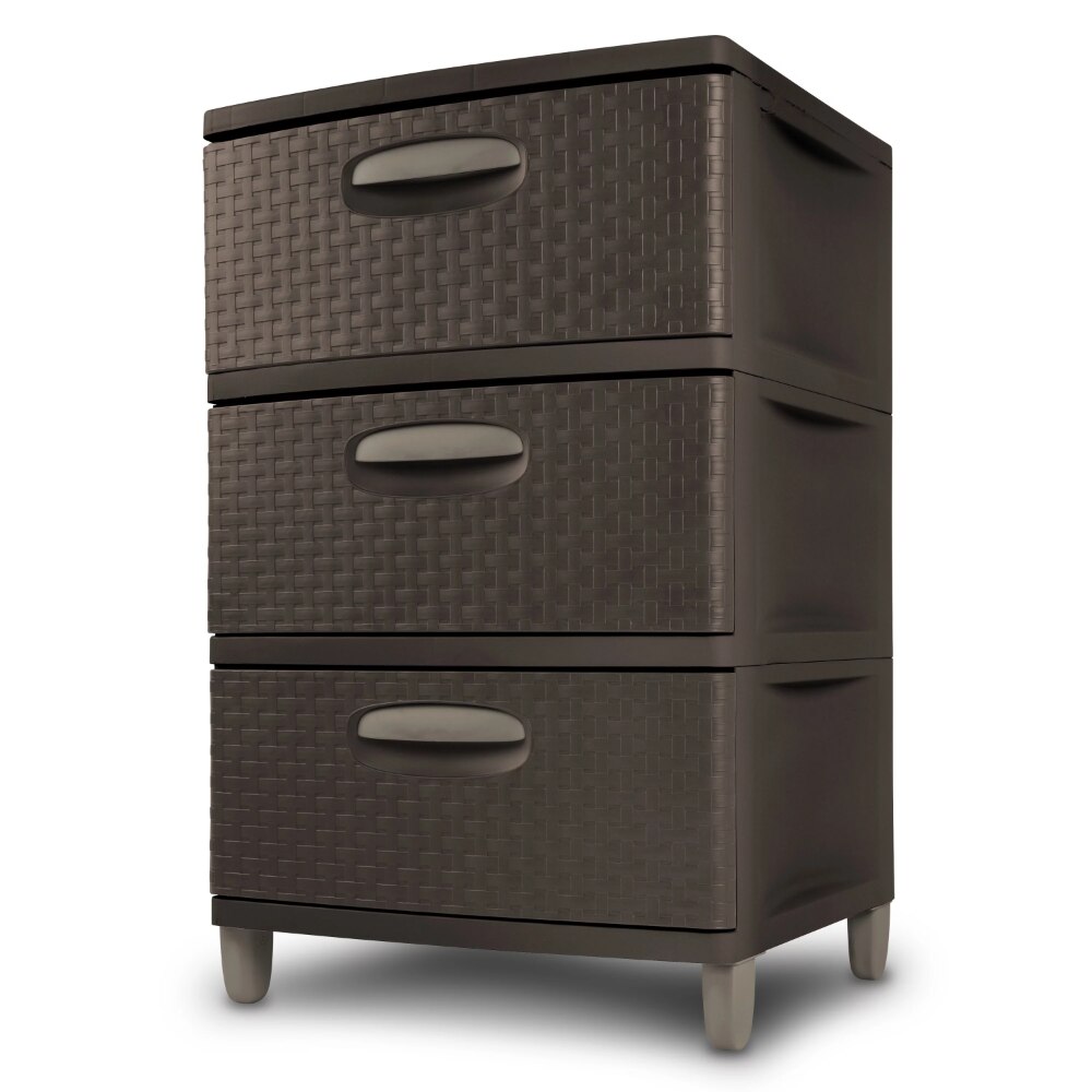 Sterilite 3 Weave Drawer Unit Espresso. 