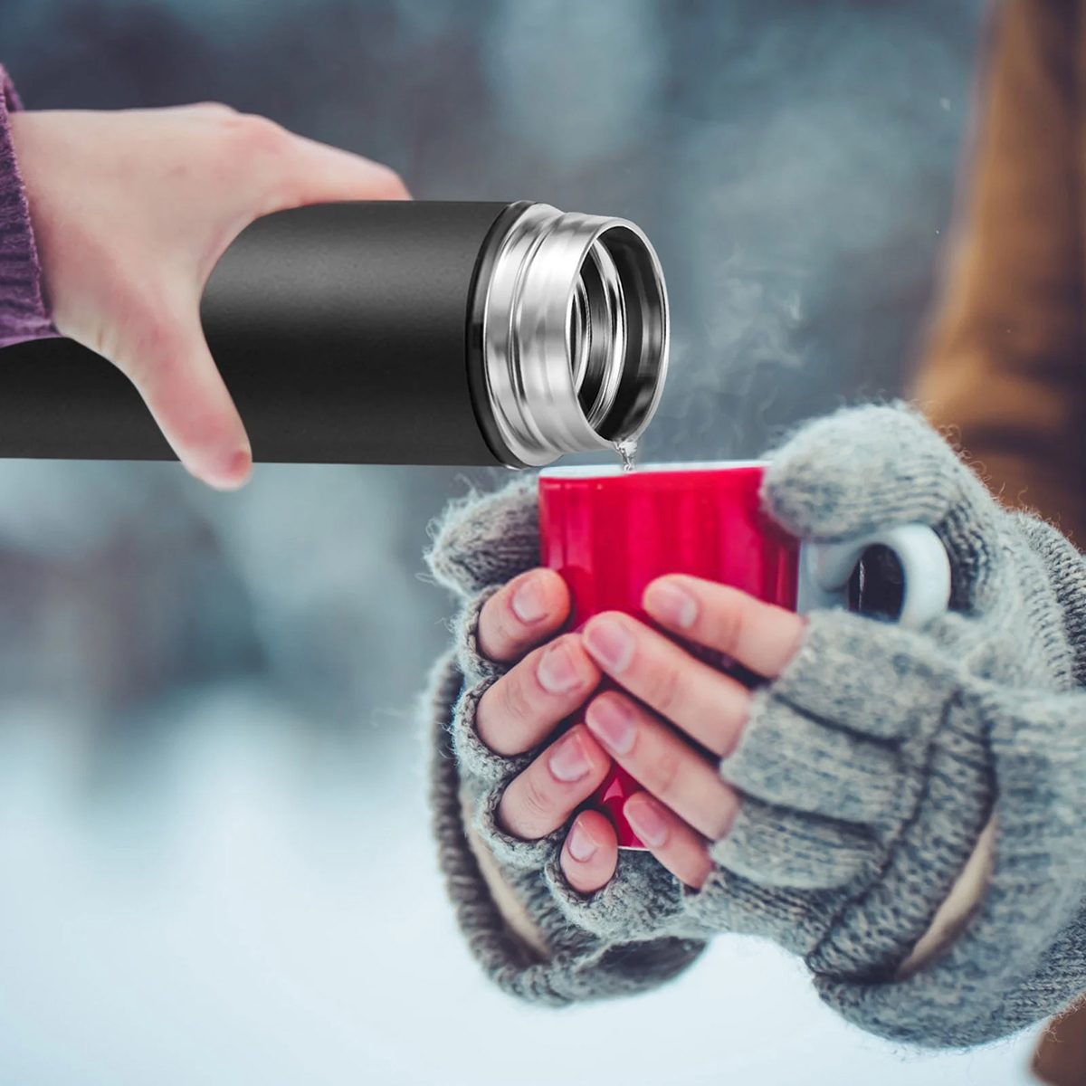 500ml/600ml Thermos Stainless steel tumbler insulated water bottle cute coffee thermos cup LED Touch Display Temperature Vacuum Flasks Drinkware smart. 