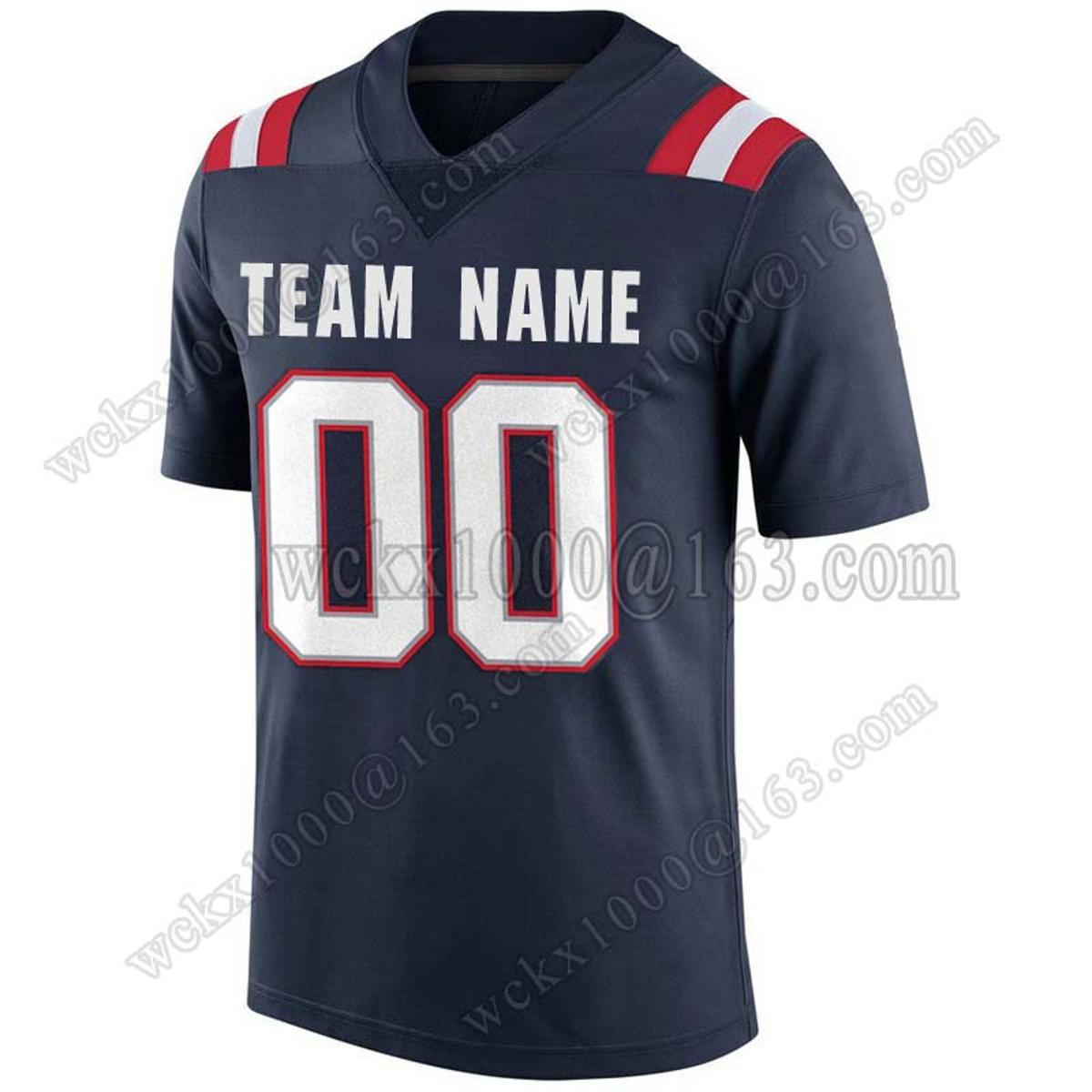 Custom Personalize Sewn On Name No.Mac Jones Matthew Judon Cole Strange Randy Moss Tom Brady Slater Bailey Zappe Stitch Jersey