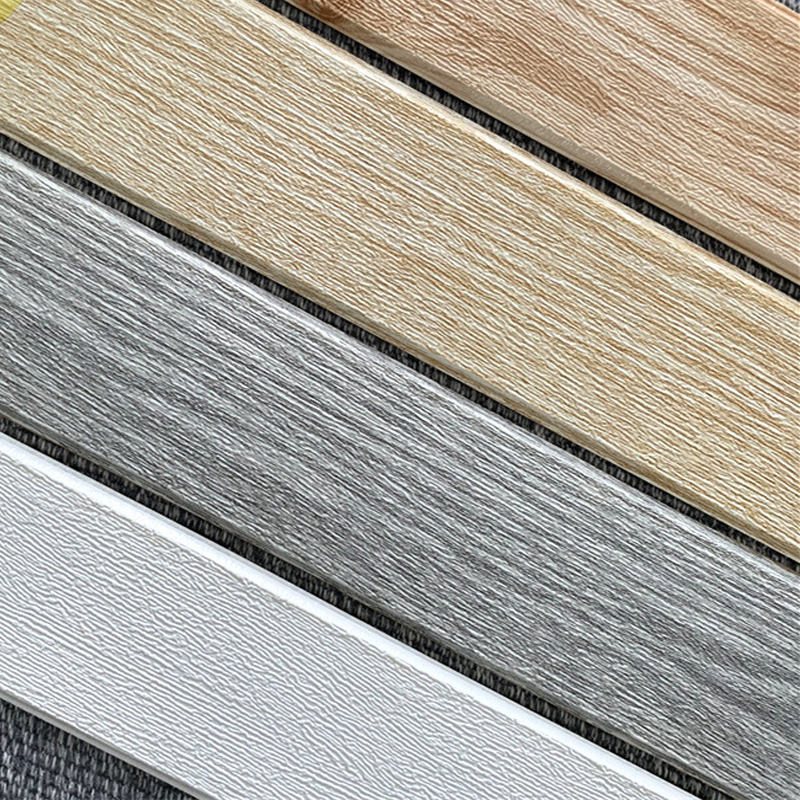 3D Wood Grain Self Adhesive Foam Line Skirting Wall Edge Strip Waterproof Baseboard Corner Waist Line Sticker Wall Stickers Trim. 