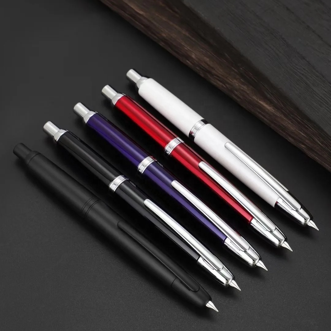 Jinhao 10 Brand New High Quality Capless Fountain Pen with Matte Black Retractable Fine Nib and Converter. 