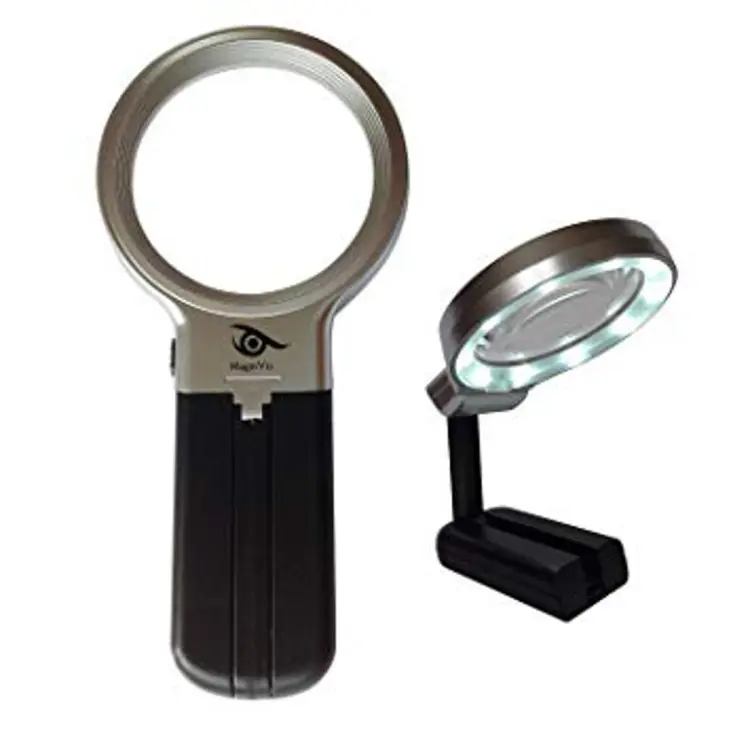 Magnifying Glass Folding Stand Led