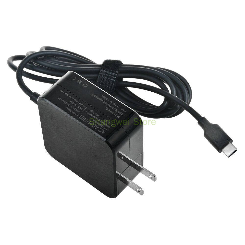 65W USB Type-C Power Adapter Charger for Dell XPS12 9250 Dell Latitude 7370. 